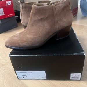 J. Crew Brown Suede Ankle Booties